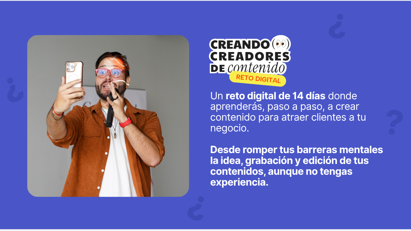 Qué es el Reto Digital — un reto de 14 días para crear contenido aunque no tengas experiencia
