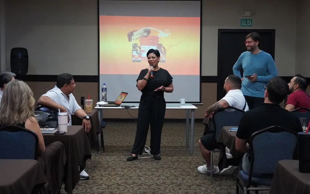 Dinámica durante un taller presencial